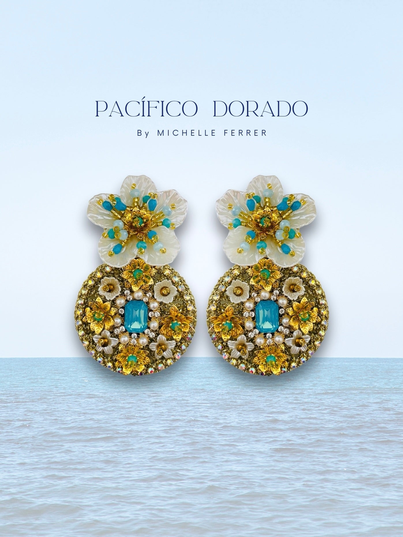 Aretes Paloma Pacífico Dorado