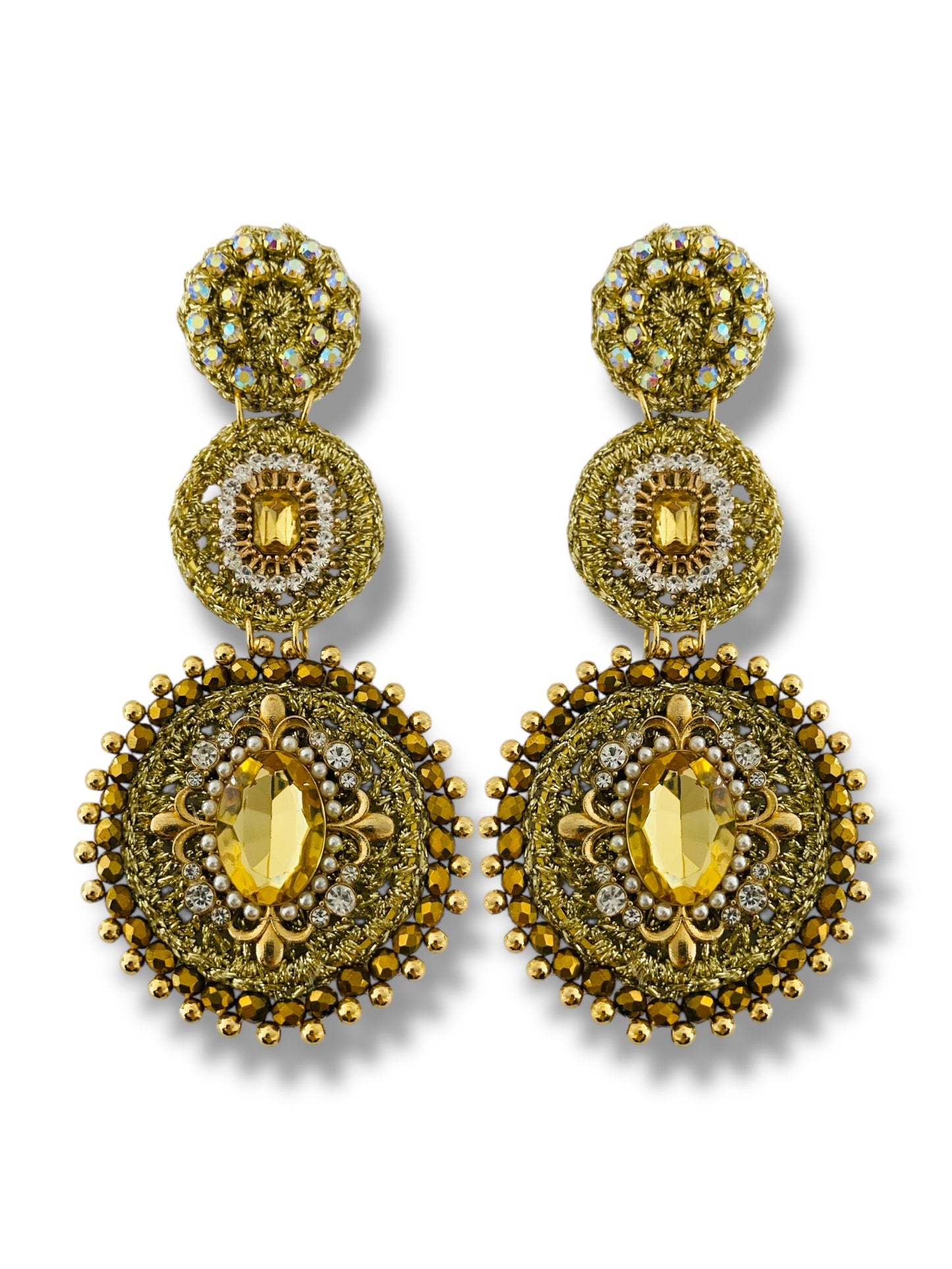 Aretes Damia oro