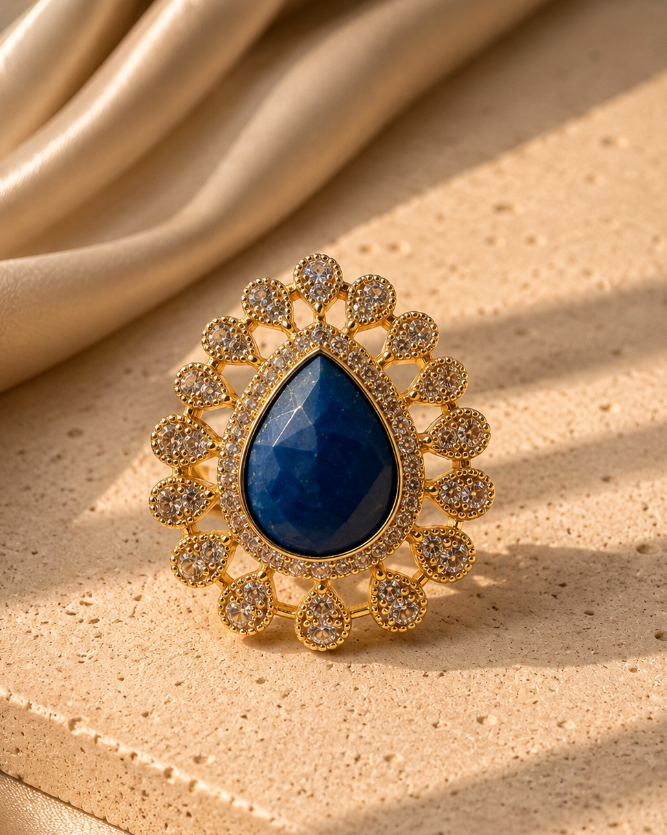 Anillo Massuri lapislázuli