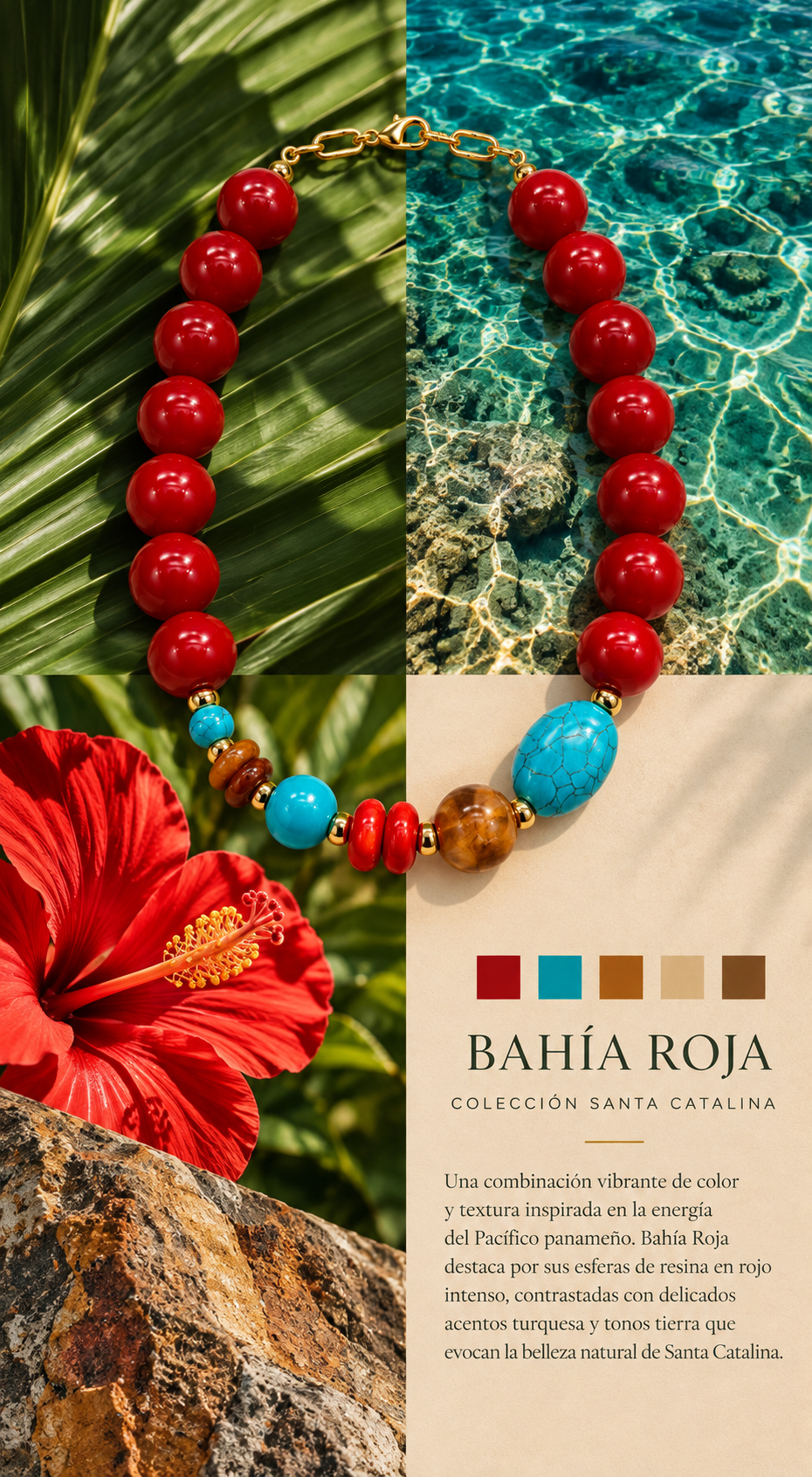 COLLAR BAHIA ROJA
