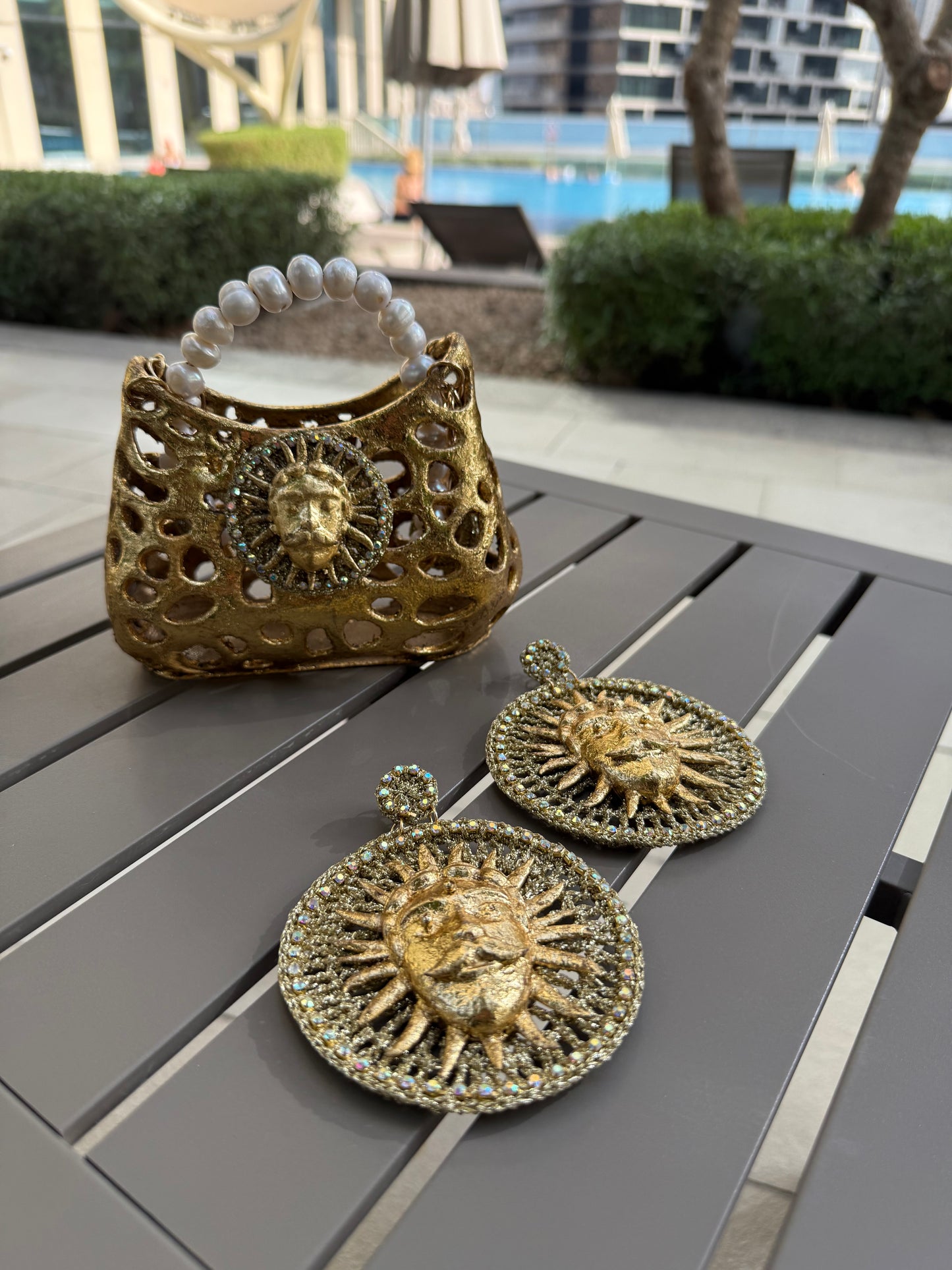 Sculptural Bag “Dios Solar” 22k - PREORDER