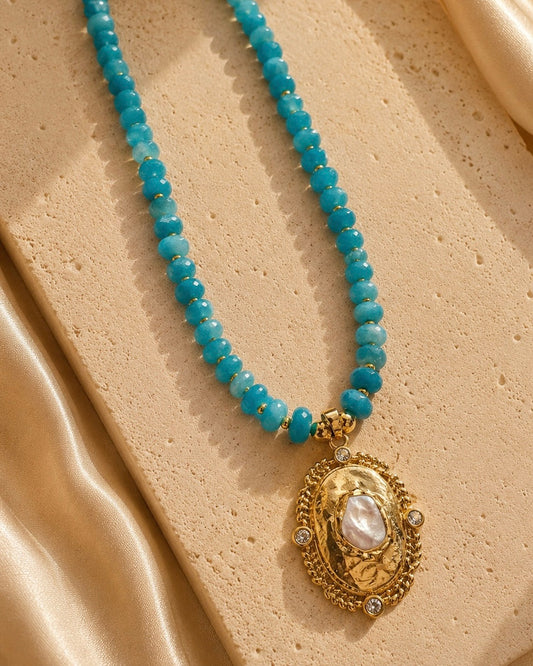 Collar Thalassa  maxi perla barroca