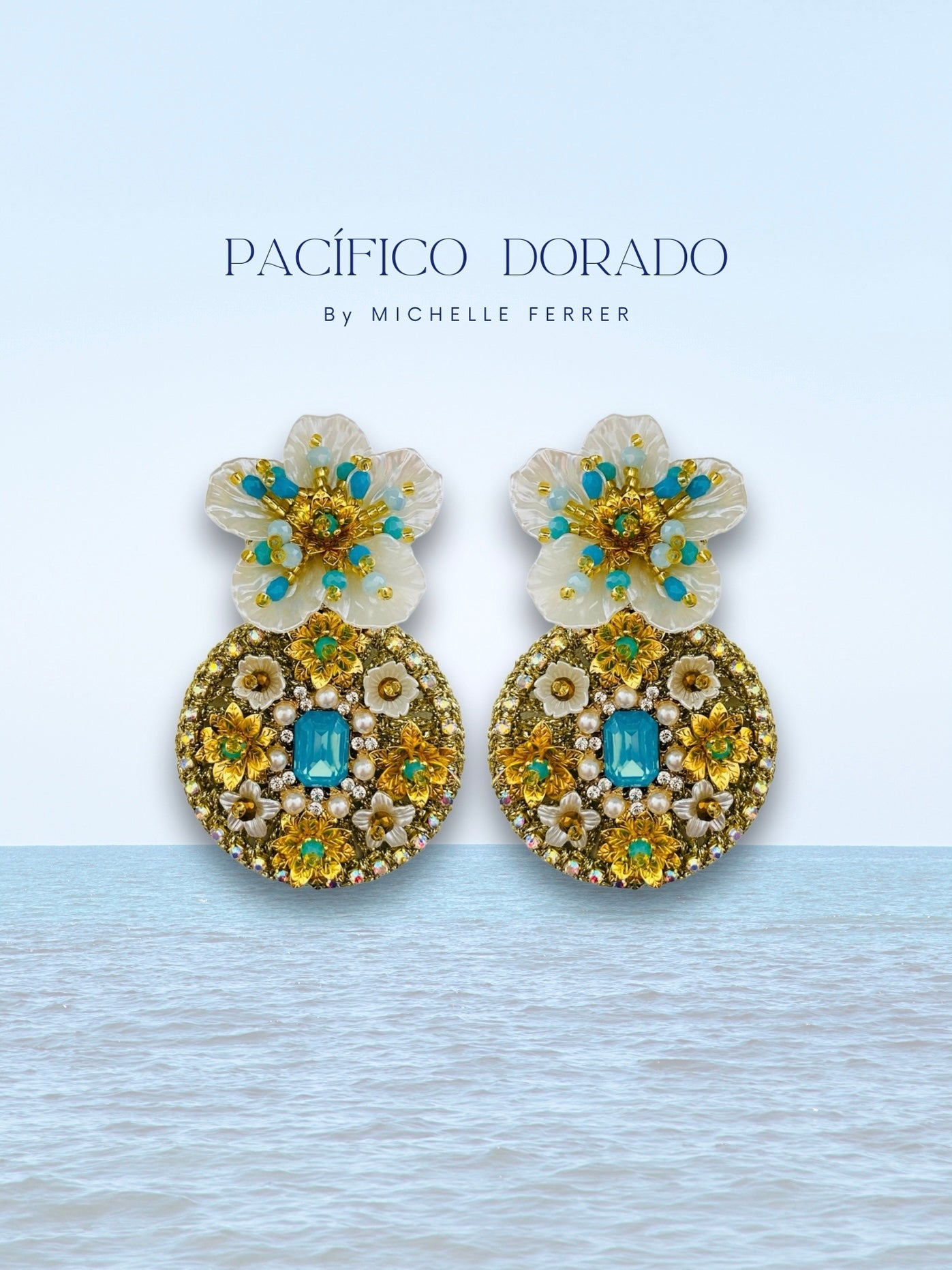 Aretes Paloma Pacífico Dorado