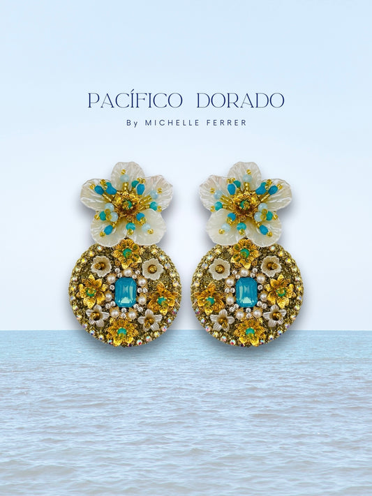 Aretes Paloma Pacífico Dorado