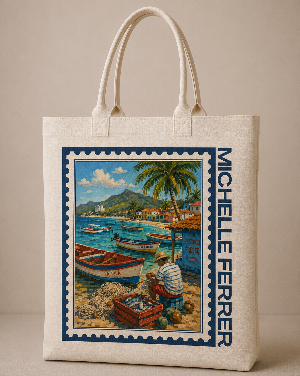 Tote Bag El pescador - Isla de Margarita