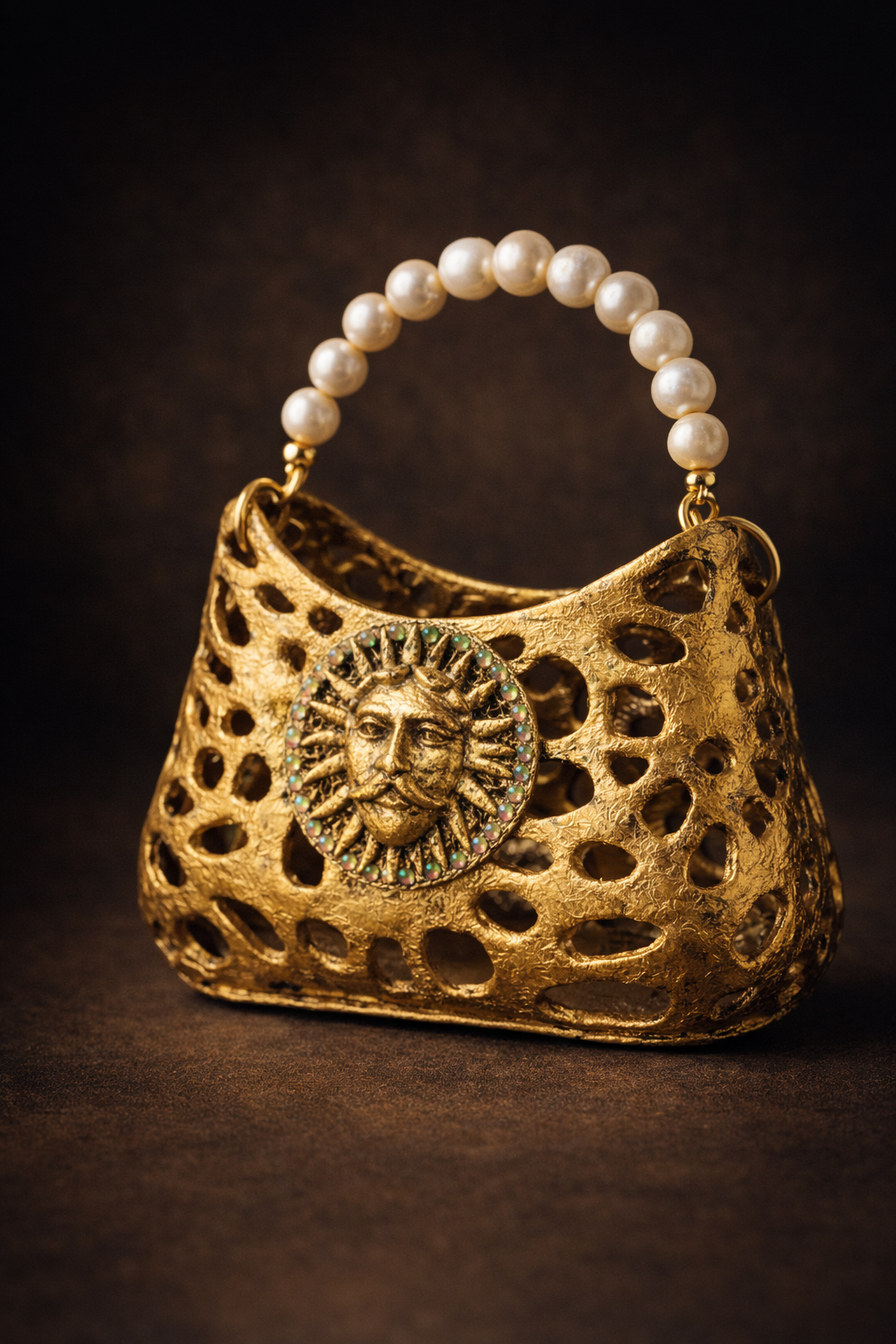 Sculptural Bag “Dios Solar” 22k - PREORDER