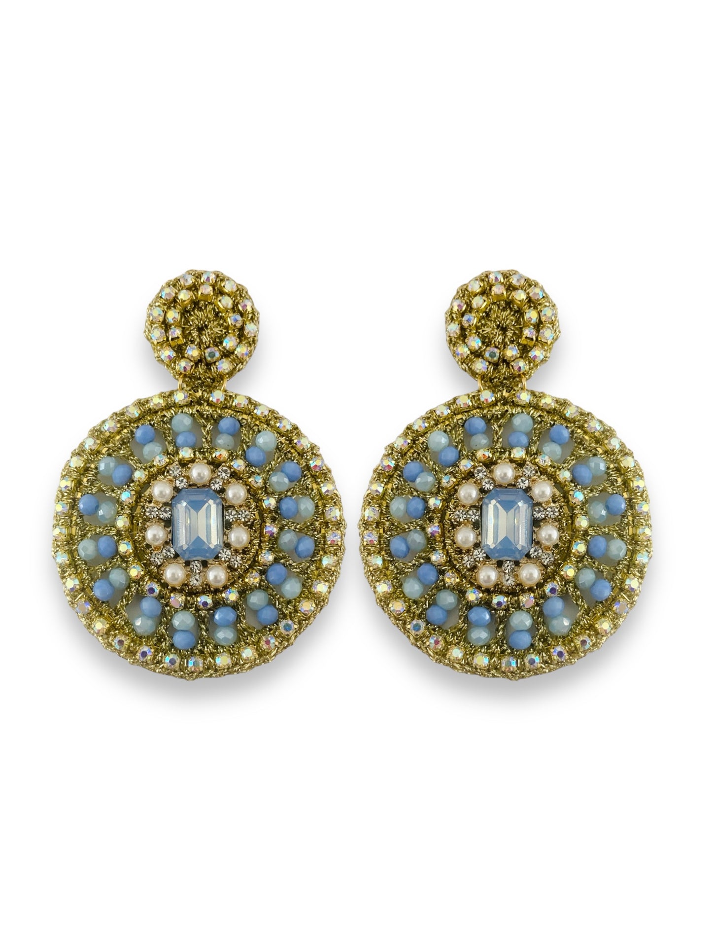 Aretes Santo Mar en baby blue