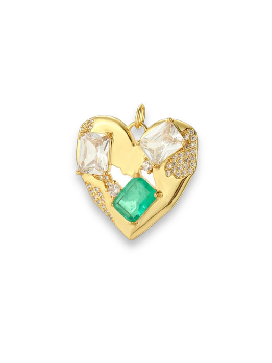 Charm Emerald Heart