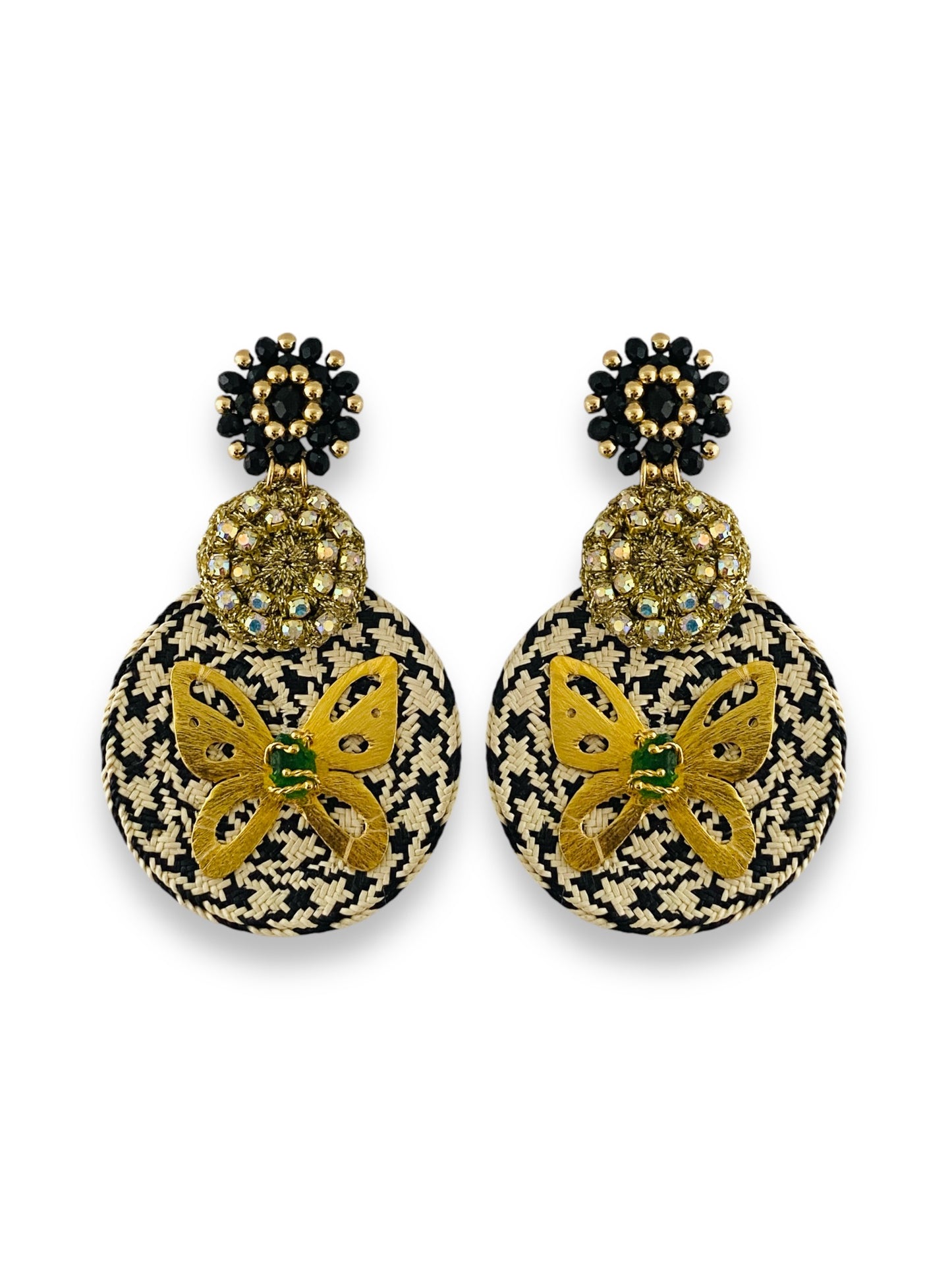 Aretes Coclé Mariposa esmeralda