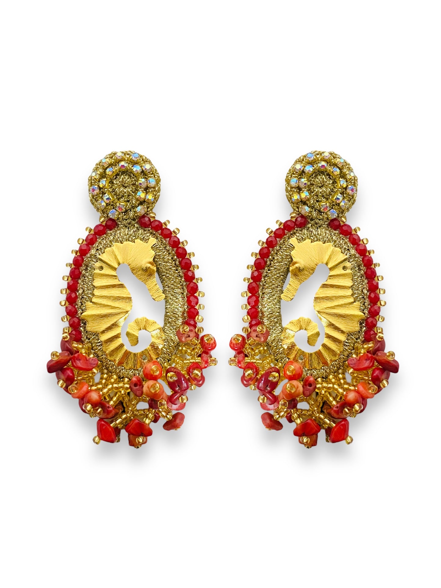 Aretes Eryon Pacífico Dorado