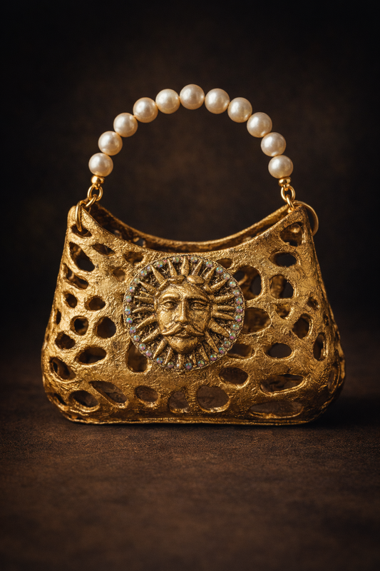 Sculptural Bag “Dios Solar” 22k - PREORDER
