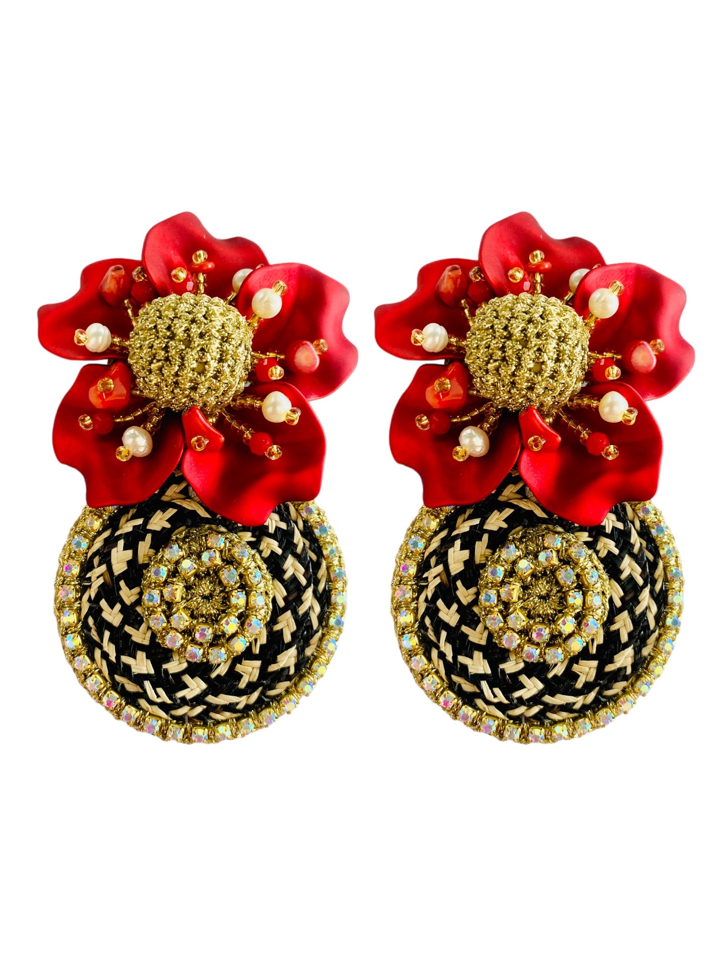 Maxi Aretes Coclé flor Amalia