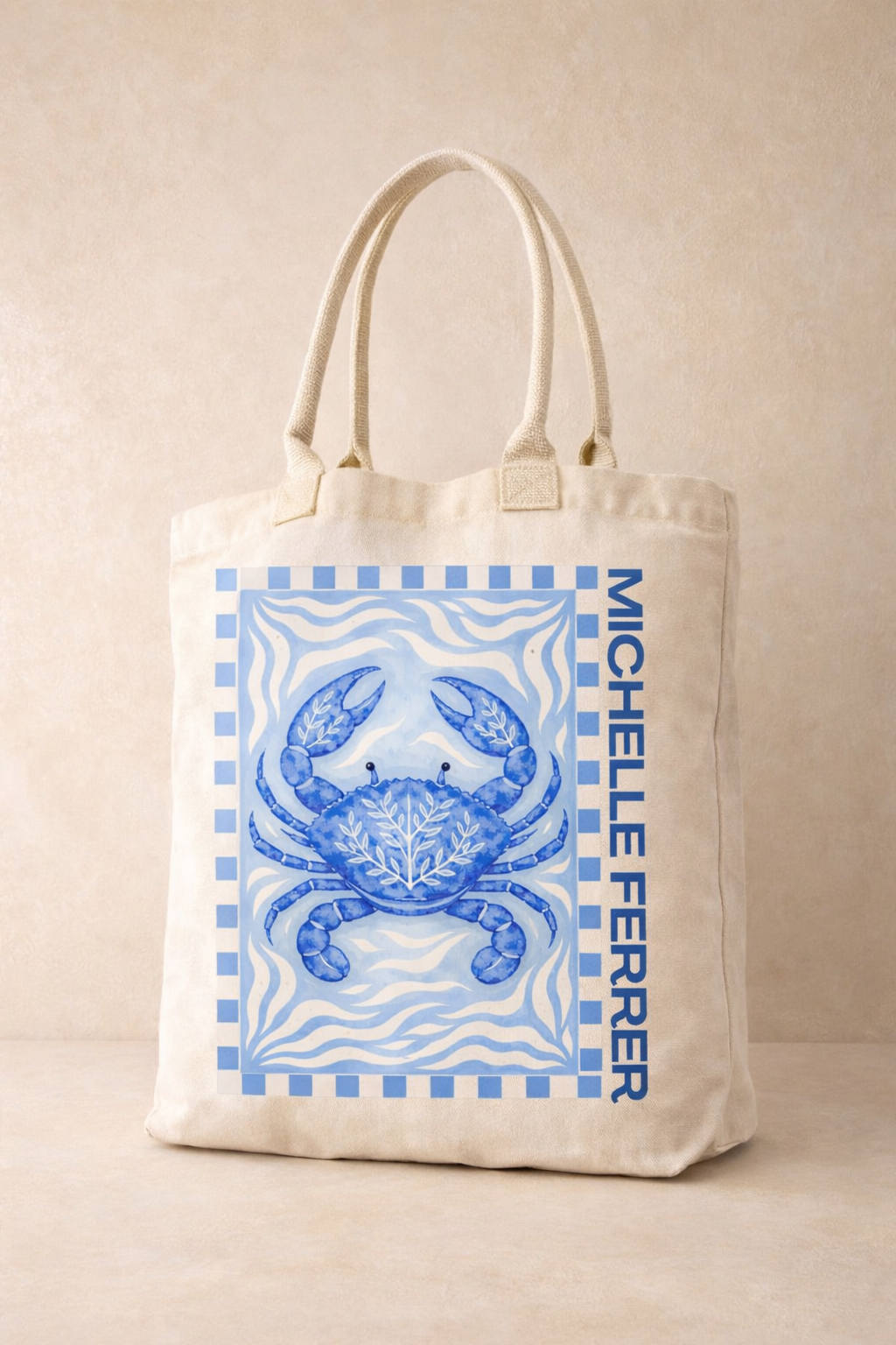 Tote Bag cangrejo Azul