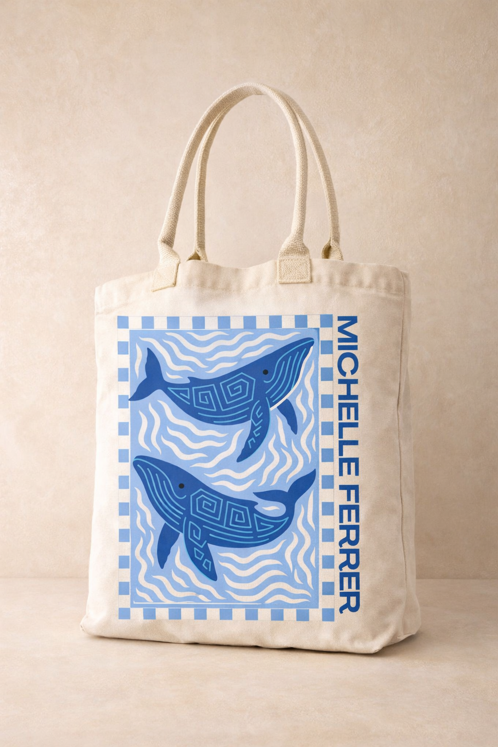 Tote Bag ballena azul
