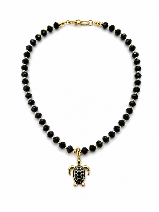 Collar MAREA tortuga negra