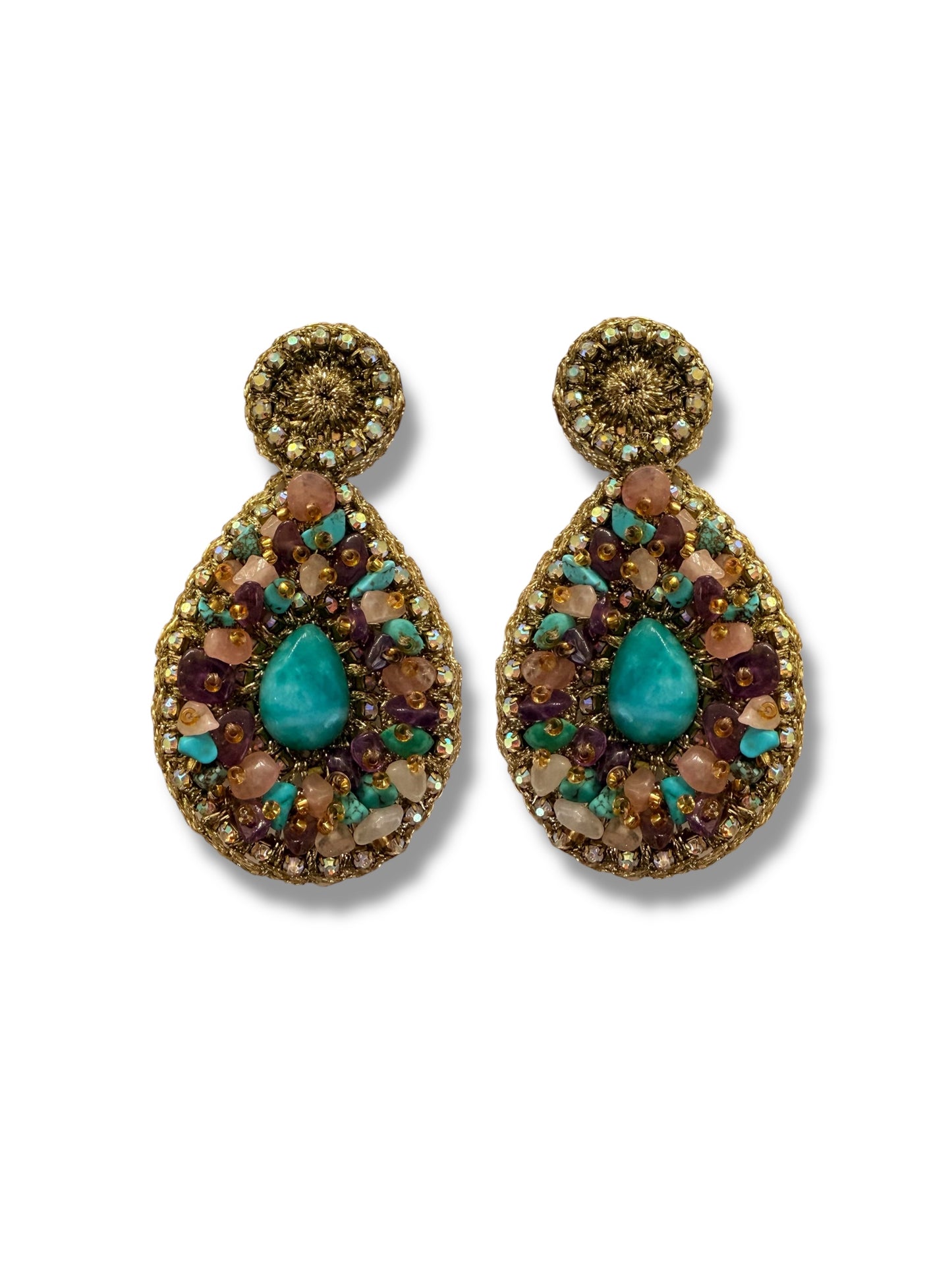 Aretes Ari Love amazonita
