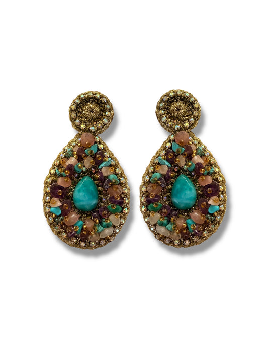 Aretes Ari Love amazonita