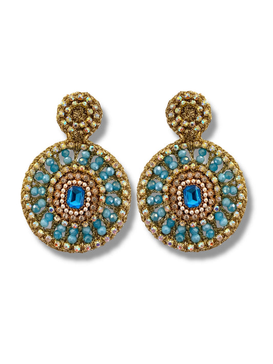 Aretes Tania celeste