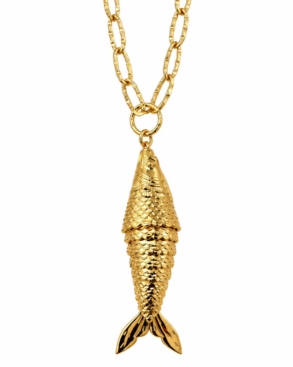 Herencia del Mar – Articulated Fish Necklace | 24K Gold Plated