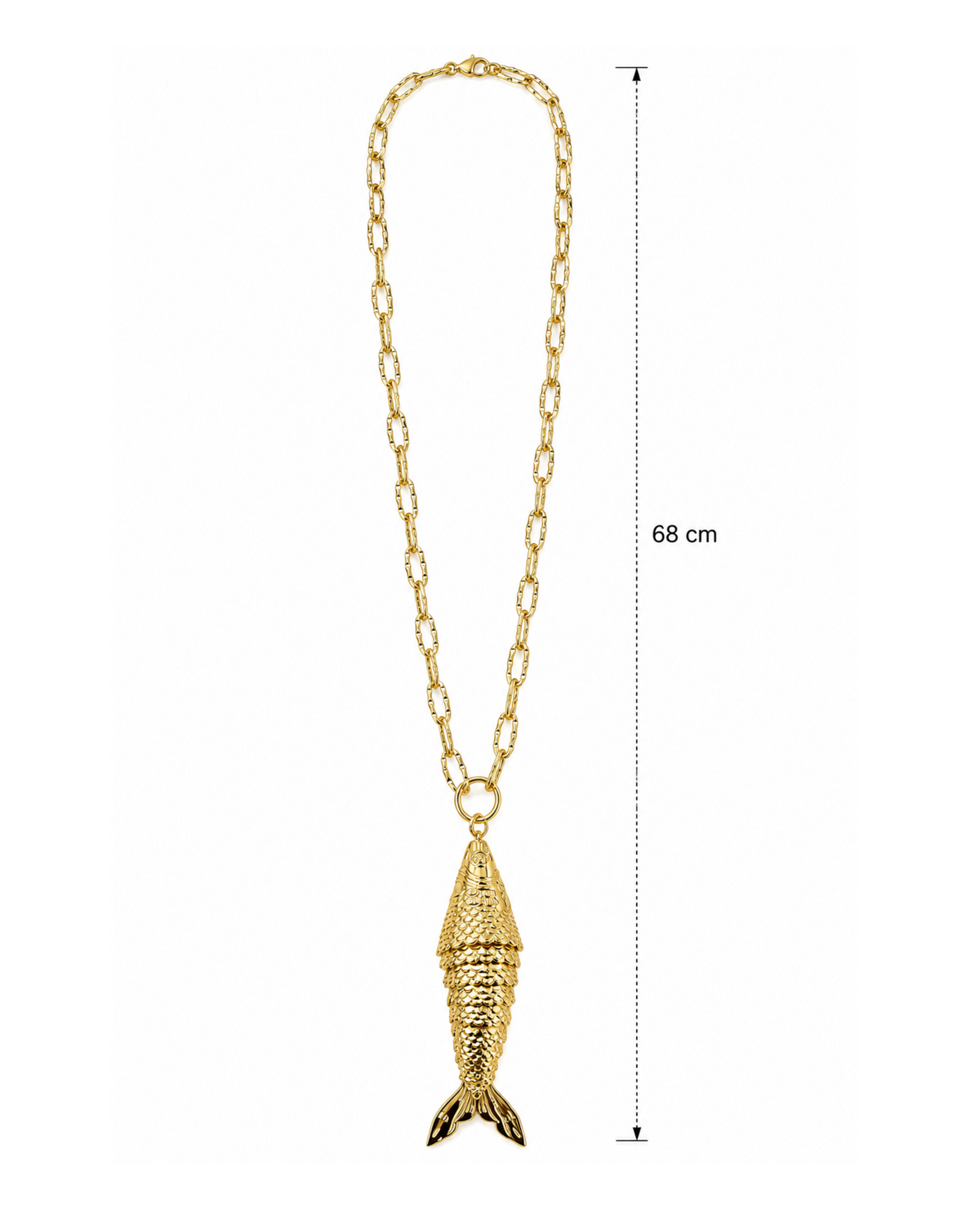 Herencia del Mar – Articulated Fish Necklace | 24K Gold Plated
