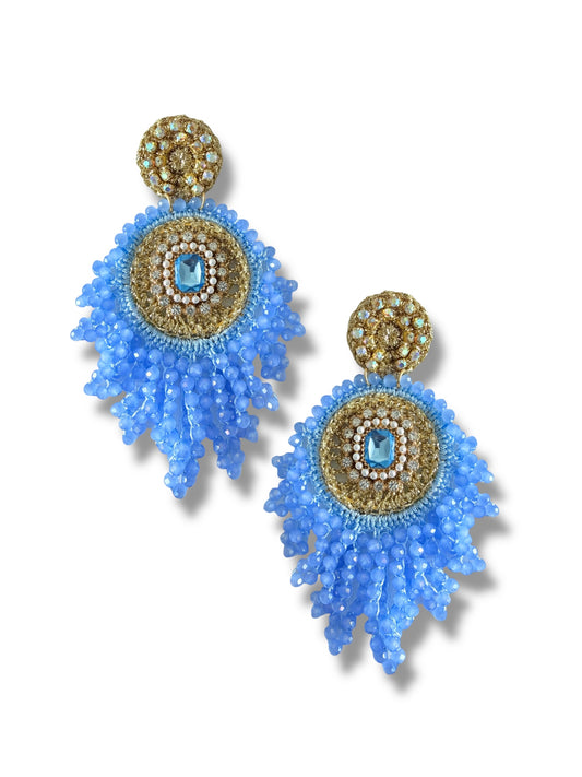 Aretes Mirna celeste