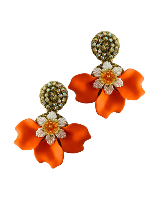 Aretes Amy en naranja